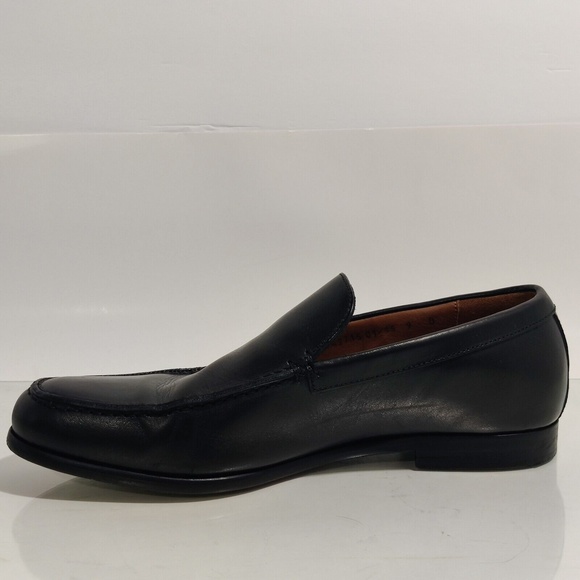 Allen Edmonds Rialto Italian Handcrafted Loafers Black Leather Moc Toe Men’s 9 D